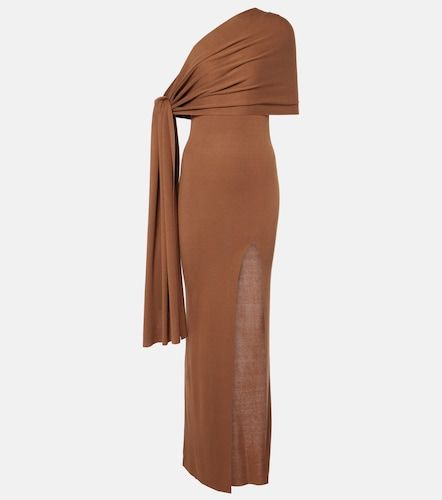 Robe longue Hale asymétrique en soie mélangée - Aya Muse - Modalova