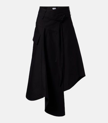 Jupe midi asymétrique en coton - Bottega Veneta - Modalova
