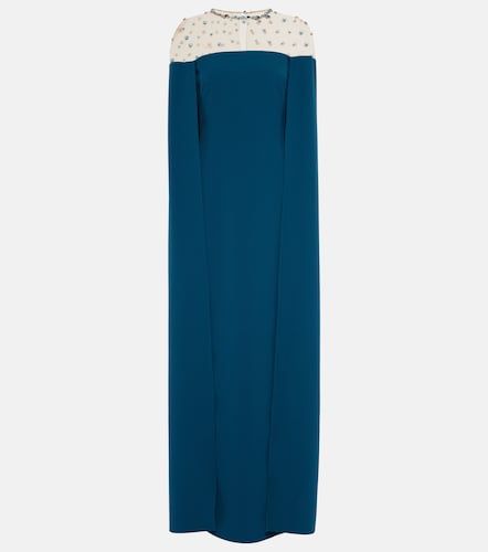 Robe Ambere brodée à effet cape - Safiyaa - Modalova