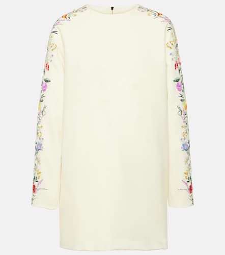 Robe Leva en laine mélangée à fleurs - Max Mara - Modalova