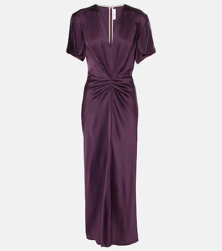 Robe longue en satin - Victoria Beckham - Modalova