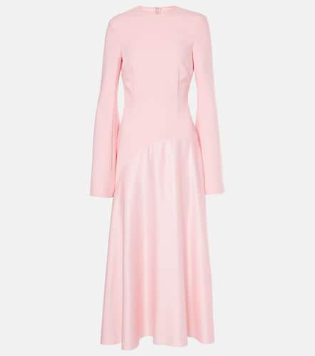 Robe midi Gaia en crêpe et satin - Solace London - Modalova