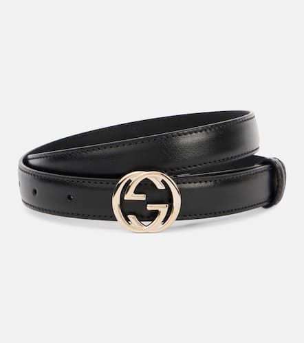 Ceinture Interlocking G en cuir - Gucci - Modalova