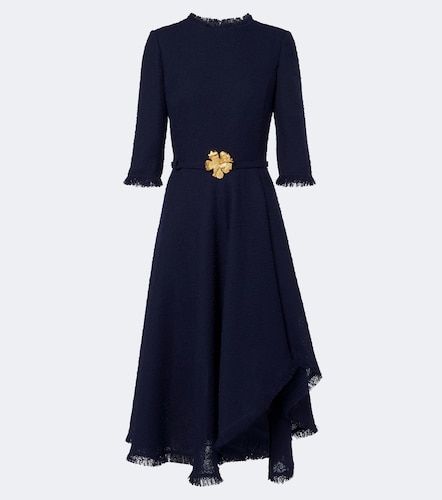 Robe midi à franges - Oscar de la Renta - Modalova