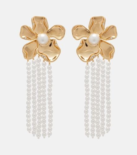 Boucles d'oreilles à perles fantaisie - Self-Portrait - Modalova
