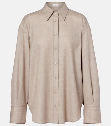 Chemise Monili en laine vierge - Brunello Cucinelli - Modalova