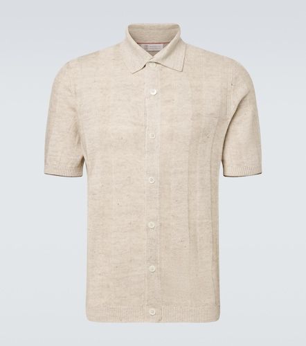 Polo en lin et coton - Brunello Cucinelli - Modalova