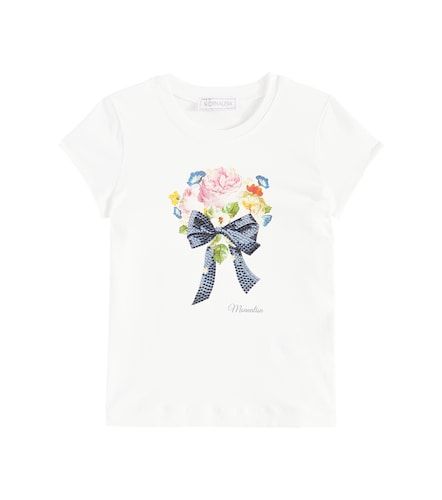 T-shirt imprimé en coton mélangé - Monnalisa - Modalova