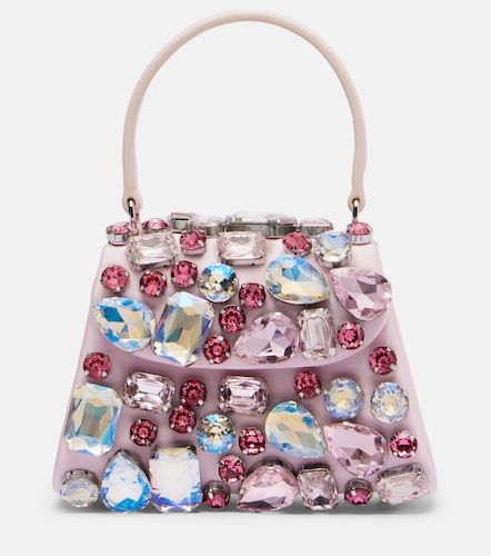 Sac Mini en satin à ornements - Self-Portrait - Modalova