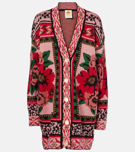 Cardigan Flower Tapestry en intarsia - Farm Rio - Modalova