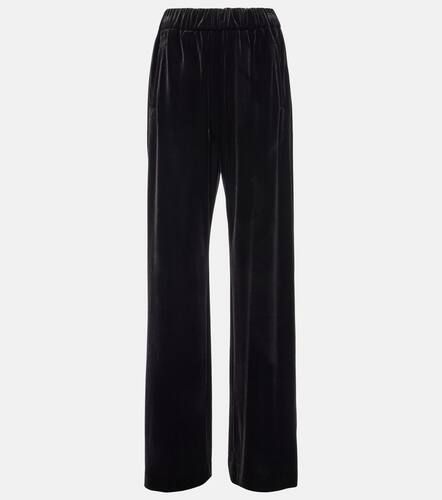 Pantalon ample en velours à taille haute - Dolce&Gabbana - Modalova