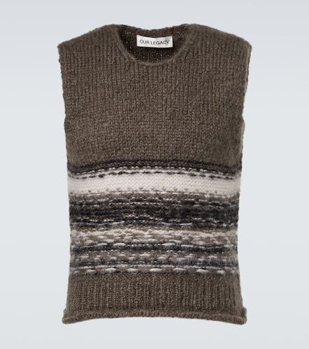 Pull sans manches Pleaser rayé en laine et mohair - Our Legacy - Modalova