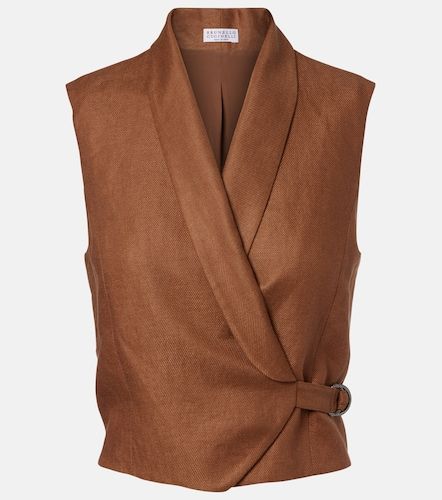 Gilet Monili en lin - Brunello Cucinelli - Modalova