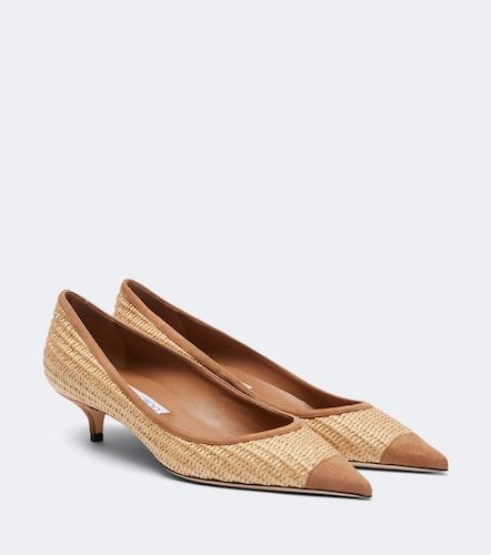 Escarpins Amelia en raphia et daim - Jimmy Choo - Modalova