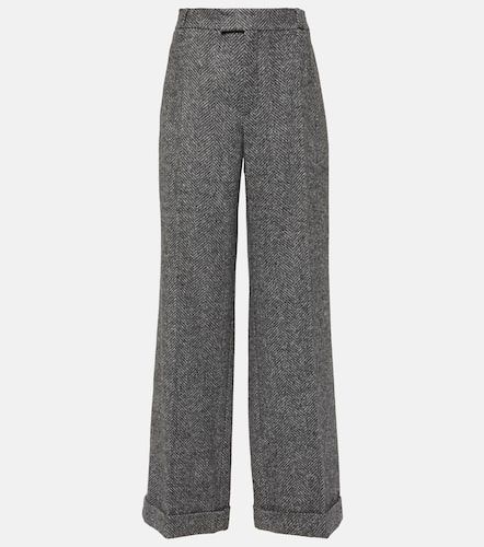 Pantalon évasé en laine mélangée - Brunello Cucinelli - Modalova