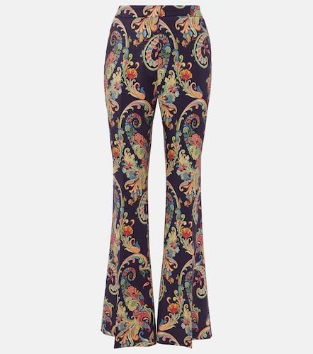 Pantalon évasé à taille haute à motif cachemire - Etro - Modalova