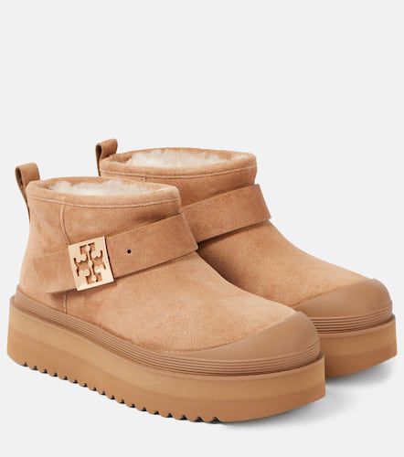 Bottines Mellow en daim et shearling - Tory Burch - Modalova