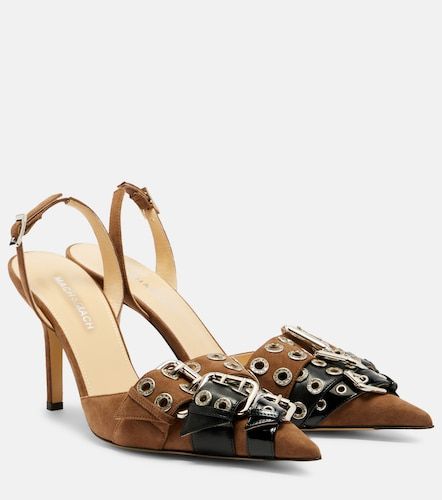 Escarpins Buckle Belt 95 en daim - Mach & Mach - Modalova