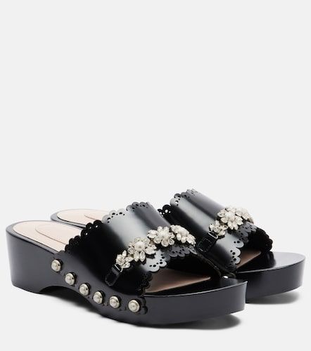 Mules en cuir à ornements - Simone Rocha - Modalova