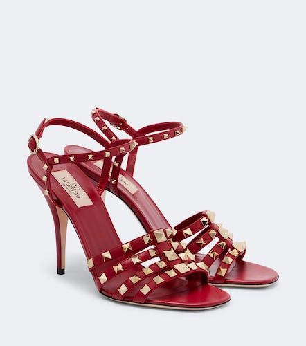 Sandales Rockstud en cuir - Valentino Garavani - Modalova
