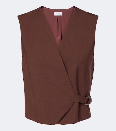 Gilet Monili en laine mélangée - Brunello Cucinelli - Modalova