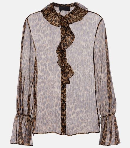 Blouse Cecily en soie mélangée à motif léopard - Nili Lotan - Modalova