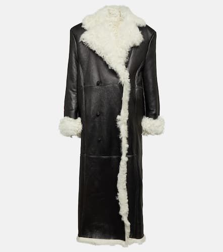 Manteau en cuir et shearling - Magda Butrym - Modalova