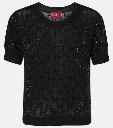 Gucci Top GG Crystal en laine - Gucci - Modalova