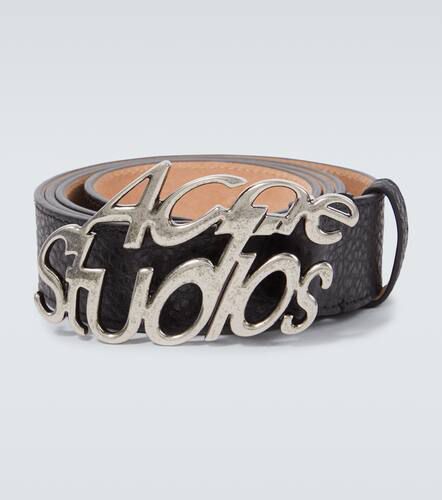 Ceinture en cuir à logo - Acne Studios - Modalova