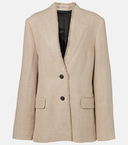 Blazer en lin à bords francs - Toteme - Modalova