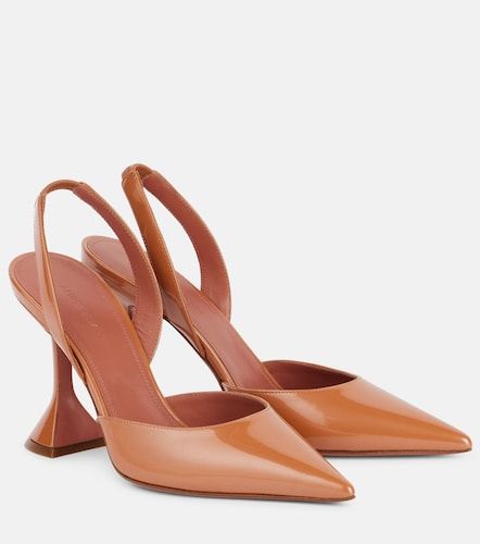 Escarpins slingback Holli Sling 95 en cuir verni - Amina Muaddi - Modalova