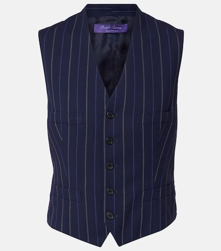 Gilet de costume rayé en laine - Ralph Lauren Collection - Modalova