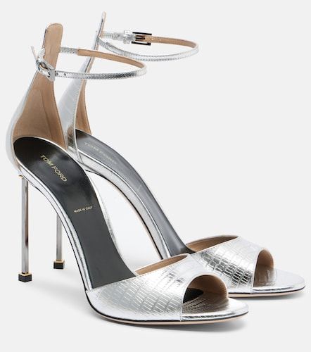 Sandales Spire en cuir métallisé - Tom Ford - Modalova