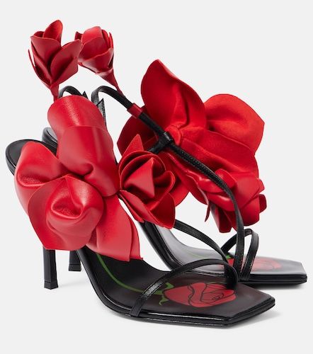 Sandales slingback en cuir à appliqués - Magda Butrym - Modalova