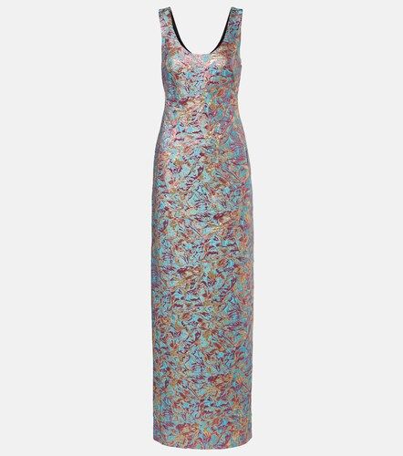 Robe longue en brocart - Dries Van Noten - Modalova