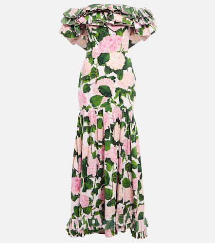 Robe longue à fleurs - Oscar de la Renta - Modalova