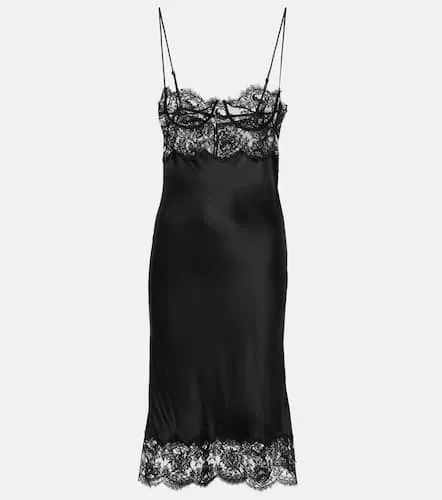 Saint Laurent Robe en satin de soie - Saint Laurent - Modalova