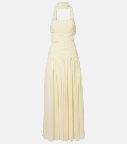 Robe longue en georgette - Self-Portrait - Modalova