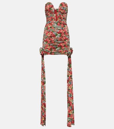 Robe froncée à imprimé floral - Magda Butrym - Modalova