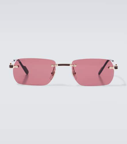 Lunettes de soleil Première rectangulaires - Cartier Eyewear Collection - Modalova