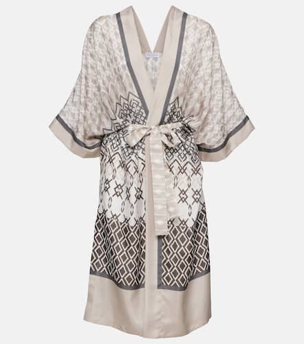 Kimono imprimé en soie - Brunello Cucinelli - Modalova