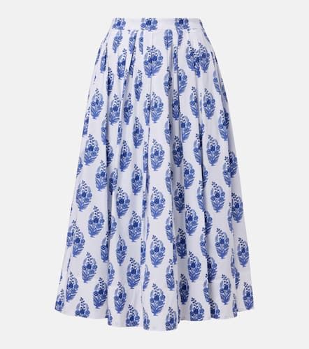 Jupe midi en coton mlang - Carolina Herrera - Modalova