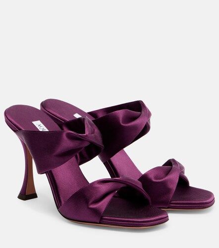Aquazzura Mules Twist 95 en satin - Aquazzura - Modalova