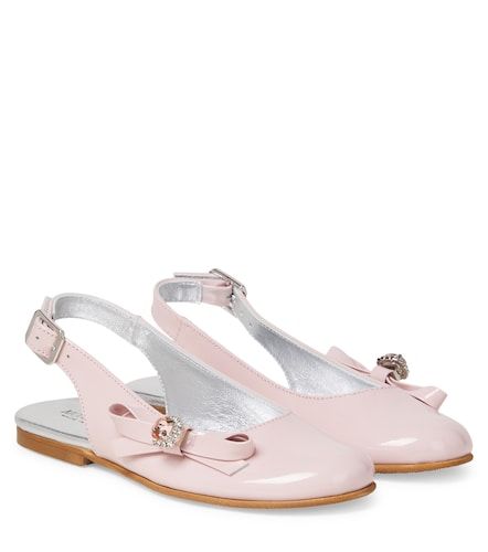 Ballerines slingback en cuir verni - Monnalisa - Modalova