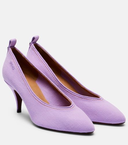 Versace Escarpins Tina en denim - Versace - Modalova