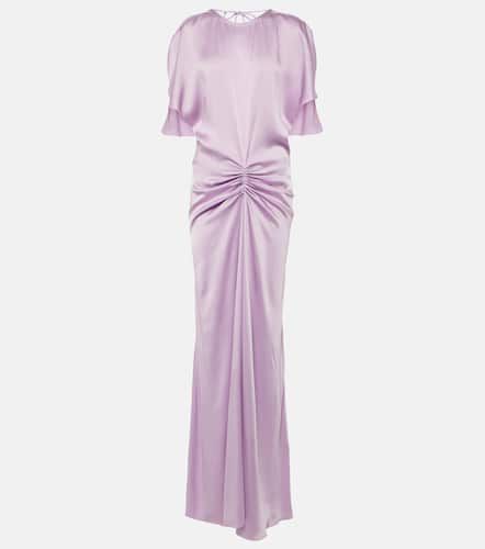 Robe longue en satin - Victoria Beckham - Modalova