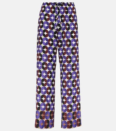 Pantalon ample imprimé en crêpe - Dries Van Noten - Modalova