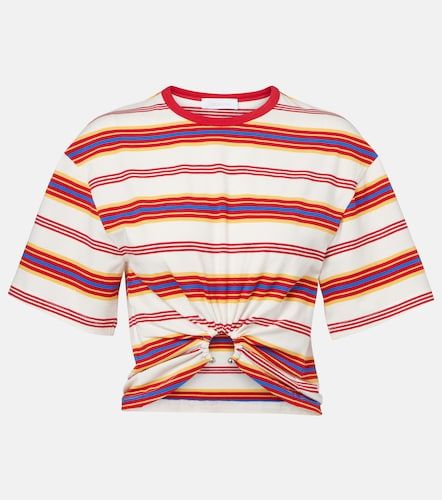 T-shirt rayé en coton mélangé - Rabanne - Modalova