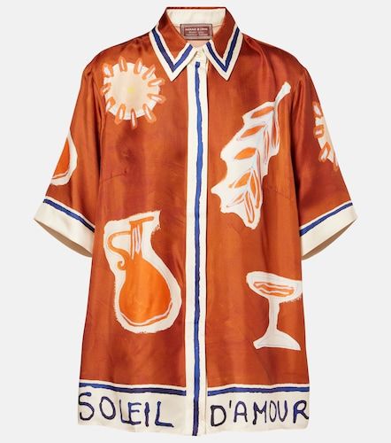 Alémais x LRNCE – Chemise imprimée Soleil D’Amour en soie - Alemais - Modalova