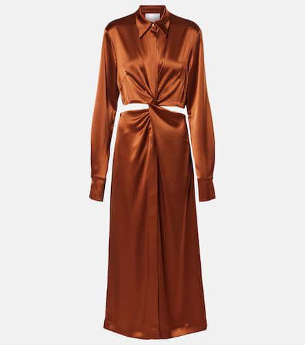 Galvan Robe midi Hock en satin - Galvan - Modalova